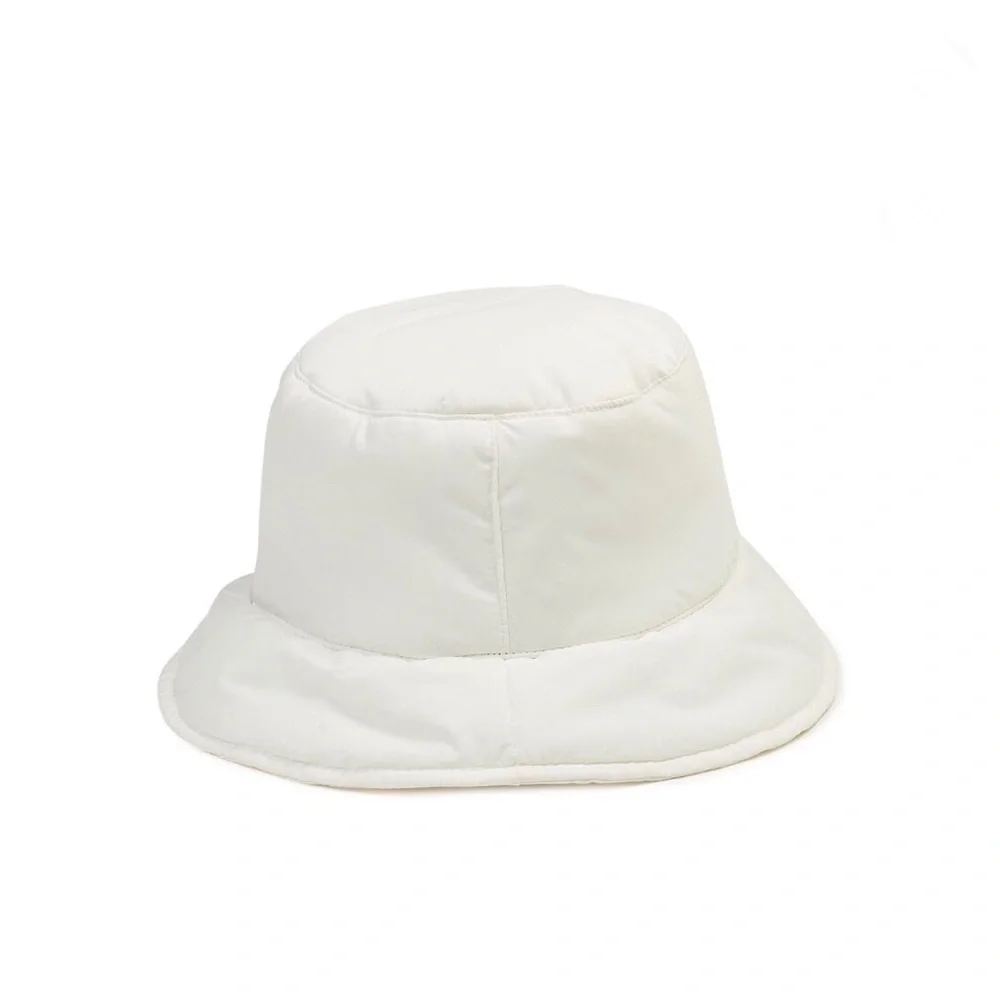 Cute bejeweled bling Blue Puffer‎ Bucket Hat with zippered pocket new